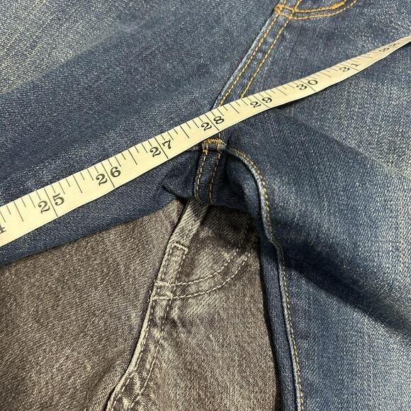 Anthropologie Pilcro Highrise Relaxed Straight Ankle Red Stripe Jean Women's 28 - Picture 7 of 11